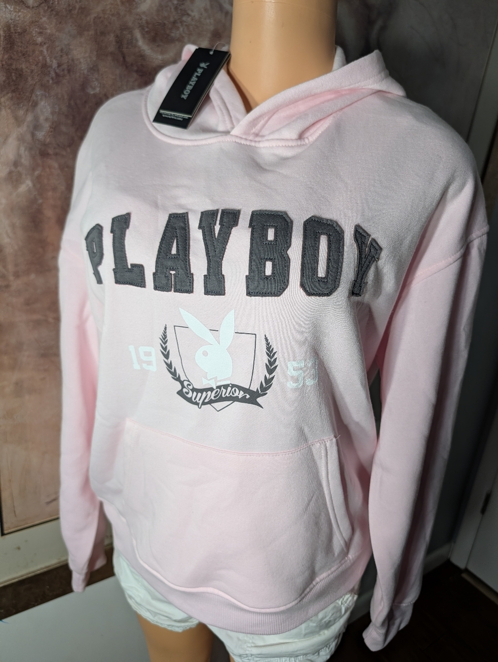 NWT Playboy Missguided x Playboy Oversized Hoodie Size S/P